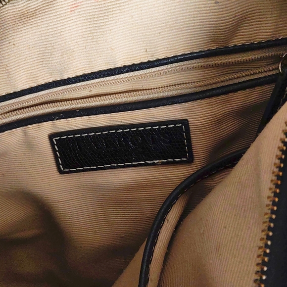 Talbots EUC Black Grain Leathr Shldr/Crossbody Bag - Picture 7 of 7